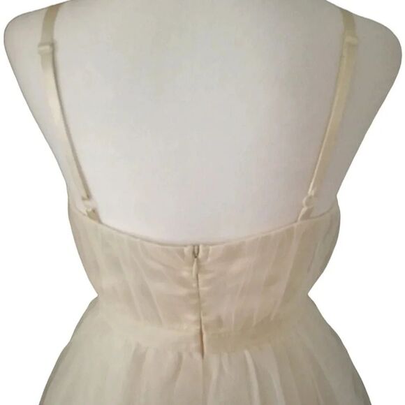 Ammo Saint Etienne Floral Lace Tea Dress Embroidered Midi Length Size Medium - Picture 6 of 9